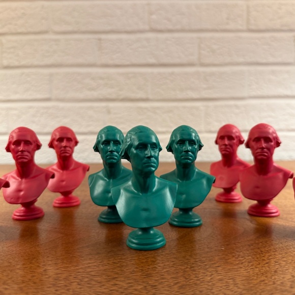 Little George Washington Houdon Busts-Set of 9 - Picture 3 of 4